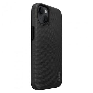 Чохол-накладка LAUT SHIELD для iPhone 15 із захистом IMPKT Cell Technology (4,2м) та гібридним дизайном - внутрішнім напівм'яким та жорстким зовнішнім чохлами, колір чорний (L_IP23A_SH_BK) фото №4