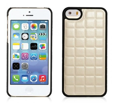 Чохол Xoomz для iPhone 5/5S PU Grid White back cover (XIP501) фото №1