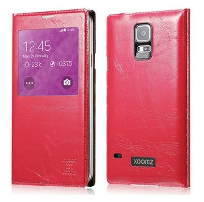 Чохол Xoomz для Samsung Galaxy S5 Original Oil Wax Leather Rose бічний відкритий (XSI96006) фото №1