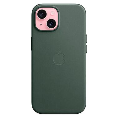Чохол FineWoven Case with MagSafe Original for Apple iPhone 15 (OEM) - Evergreen (ARM71975) фото №4