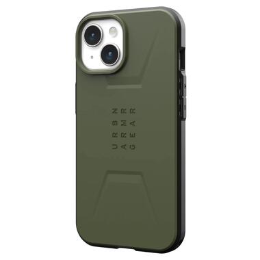 Чeхол-накладка Urban Armor Gear Civilian Magsafe для Apple iPhone 15 Olive (114287117272) фото №3