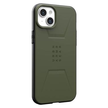 Чeхол-накладка Urban Armor Gear Civilian Magsafe для Apple iPhone 15 Plus Olive Drab (114306117272) фото №3