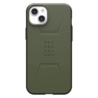 Чeхол-накладка Urban Armor Gear Civilian Magsafe для Apple iPhone 15 Plus Olive Drab (114306117272) фото №1