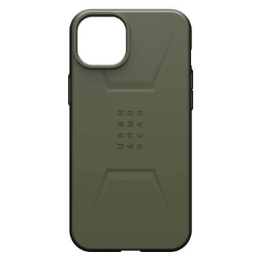 Чeхол-накладка Urban Armor Gear Civilian Magsafe для Apple iPhone 15 Plus Olive Drab (114306117272) фото №9