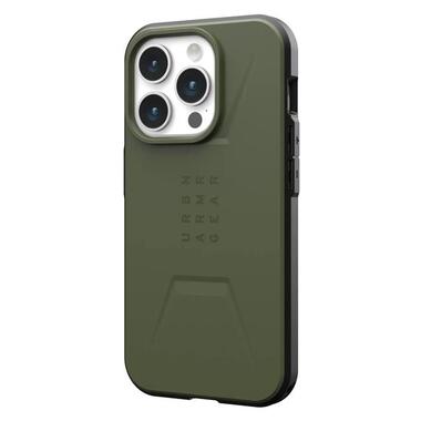 Чeхол-накладка Urban Armor Gear Civilian Magsafe для Apple iPhone 15 Pro Olive Drab (114275117272) фото №4