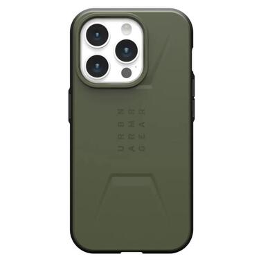 Чeхол-накладка Urban Armor Gear Civilian Magsafe для Apple iPhone 15 Pro Olive Drab (114275117272) фото №1