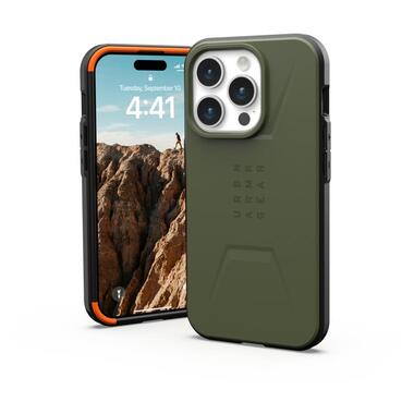 Чeхол-накладка Urban Armor Gear Civilian Magsafe для Apple iPhone 15 Pro Olive Drab (114275117272) фото №2