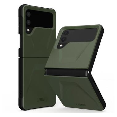 Чeхол-накладка Urban Armor Gear Civilian для Samsung Galaxy Flip 4 SM-F721 Olive (214007117272) фото №1