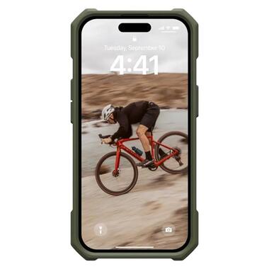 Чeхол-накладка Urban Armor Gear Essential Armor Magsafe для Apple iPhone 15 Olive Drab (114288117272) фото №4