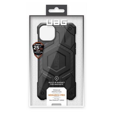 Чeхол-накладка Urban Armor Gear Monarch Pro Magsafe для Apple iPhone 14 Plus/15 Plus Carbon Fiber (114029114242) фото №9
