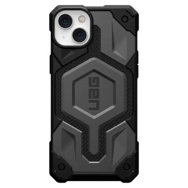 Чeхол-накладка Urban Armor Gear Monarch Pro with MagSafe для Apple iPhone 14 Plus/15 Plus Kevlar Silver (114029113933) фото №1