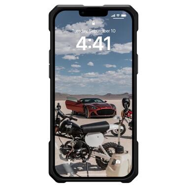 Чeхол-накладка Urban Armor Gear Monarch Pro with MagSafe для Apple iPhone 14 Plus/15 Plus Kevlar Silver (114029113933) фото №4