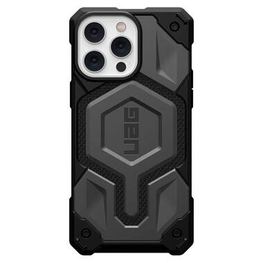 Чeхол-накладка Urban Armor Gear Monarch Pro with MagSafe для Apple iPhone 14 Pro Max Kevlar Silver (114031113933) фото №1