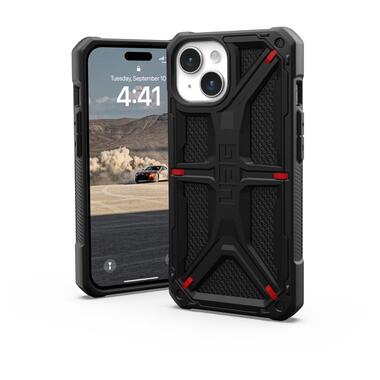 Чeхол-накладка Urban Armor Gear Monarch для Apple iPhone 15 Kevlar Black (114289113940) фото №2