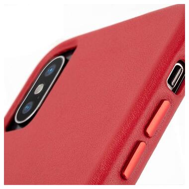 Чeхол-накладка Case-Mate Barely There Leather для Apple iPhone X / iPhone XS Red (CM037748) фото №4