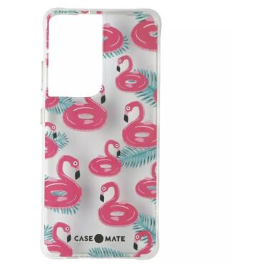 Чeхол-накладка Case-Mate Tough Prints для Samsung Galaxy S21 Ultra SM-G998 Float On Flamingos (CM047278) фото №1