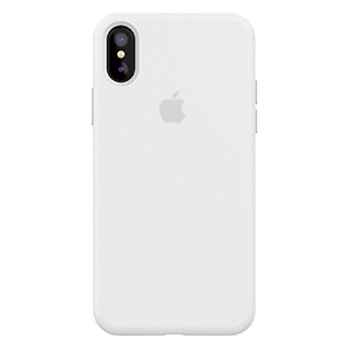 Чохол Epik Silicone case (A) (з закритим низом) Apple iPhone X (5.8) / XS (5.8) Білий / White фото №1