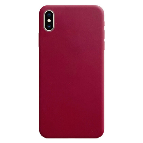 Силиконовый чехол Epik Candy Apple iPhone XS Max (6.5) Бордовый фото №1