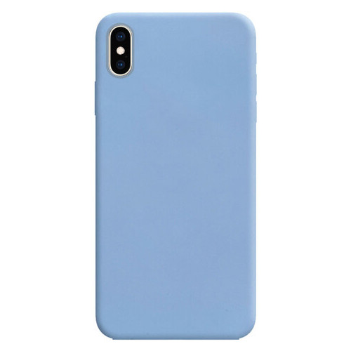 Силіконовий чохол Apple iPhone XS Max (6.5) Блакитний / Lilac Blue фото №1