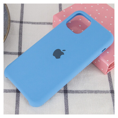 Чохол Epik Silicone Case (AA) Apple iPhone 11 Pro Max (6.5) Блакитний / Cornflower фото №2