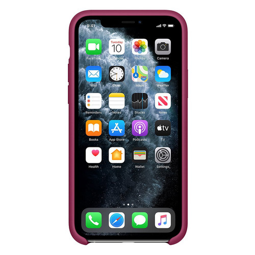 Чехол Epik Silicone case (AAA) Apple iPhone 11 Pro Max (6.5) Малиновый / Pomegranate фото №2