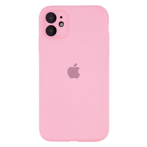 Чохол Epik Silicone Case Square Full Camera Protective (AA) Apple iPhone 11 (6.1) Рожевий / Light pink фото №1