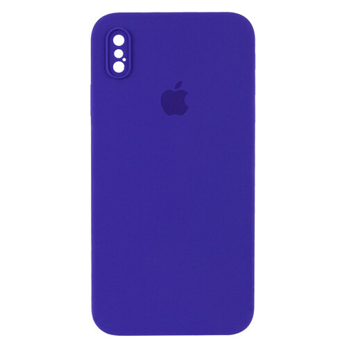 Чохол Epik Silicone Case Square Full Camera Protective (AA) Apple iPhone XS (5.8) Фіолетовий / Ultra Violet фото №1