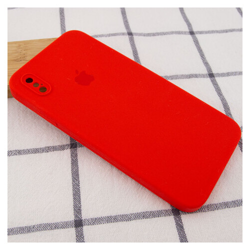 Чохол Epik Silicone Case Square Full Camera Protective Apple iPhone XS Max (6.5) Червоний / Red фото №2