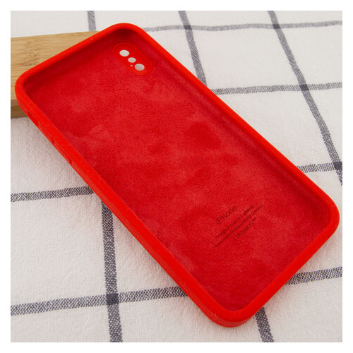 Чохол Epik Silicone Case Square Full Camera Protective Apple iPhone XS Max (6.5) Червоний / Red фото №3