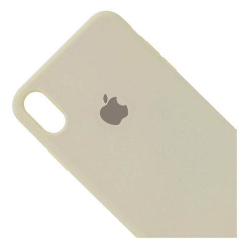 Чохол Epik Silicone Case Full Protective (AA) Apple iPhone X (5.8) / XS (5.8) Бежевий / Antigue White фото №2