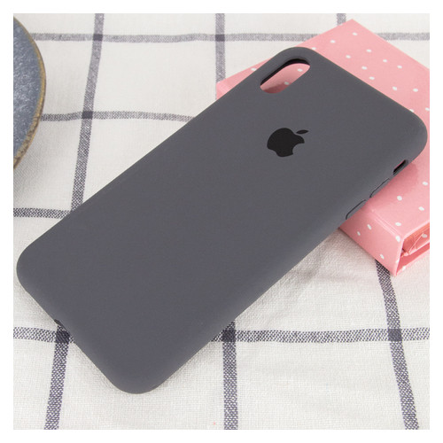 Чохол Epik Silicone Case Full Protective (AA) Apple iPhone X (5.8) / XS (5.8) Сірий / Dark Grey фото №2