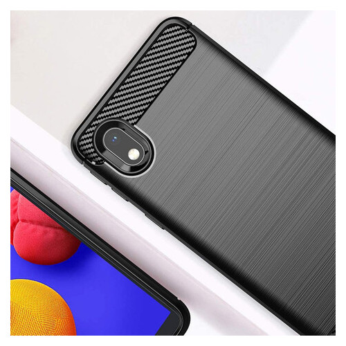 TPU чохол Epik Slim Series Samsung Galaxy M01 Core / A01 Core Чорний фото №2