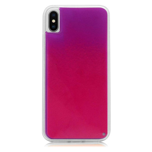 Неоновий чохол Epik Neon Sand glow in the dark Apple iPhone XS Max (6.5) Фіолетовий / Рожевий фото №1