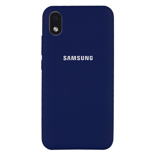 Чохол Epik Silicone Cover Full Protective (AA) Samsung Galaxy M01 Core / A01 Core Темно-синій / Midnight blue фото №1