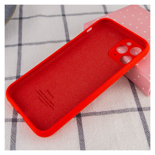 Чохол Epik Silicone Case Full Camera Protective (AA) Apple iPhone 12 Pro (6.1) Червоний / Red фото №2