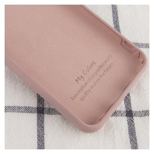 Чохол Epik Silicone Cover Full without Logo (A) Oppo A73 Рожевий / Pink Sand фото №3