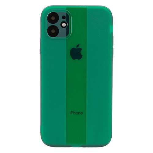 Чохол Epik TPU Glossy Line Full Camera Apple iPhone 12 (6.1) Зелений фото №1