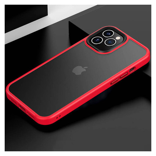 TPU PC чохол Epik Metal Buttons Apple iPhone 11 Pro Max (6.5) Червоний фото №2