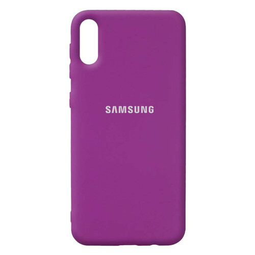 Чохол Epik Silicone Cover Full Protective (AA) Samsung Galaxy A02 Фіолетовий / Grape фото №3