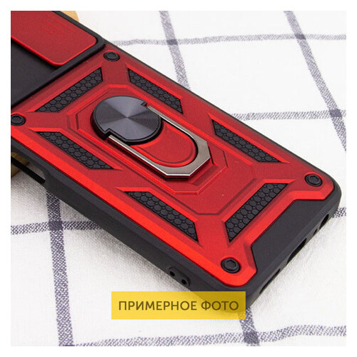 Удароміцний чохол Epik Camshield Serge Ring for Magnet Xiaomi Mi 11 Lite Червоний фото №4