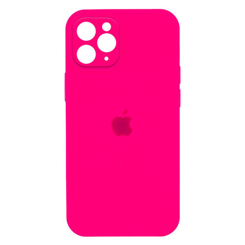 Чохол Epik Silicone Case Full Camera Protective Apple iPhone 12 (6.1) Рожевий / Barbie pink фото №1