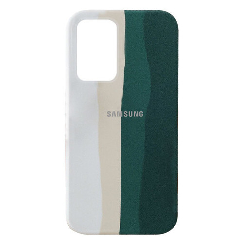 Чохол Epik Silicone Cover Full Rainbow Samsung Galaxy A72 4G / A72 5G Білий / Зелений фото №1