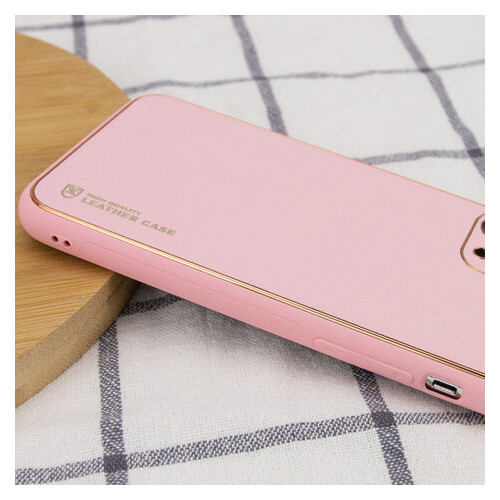 Шкіряний чохол Epik Xshield Apple iPhone 13 Pro (6.1) Рожевий / Pink фото №3