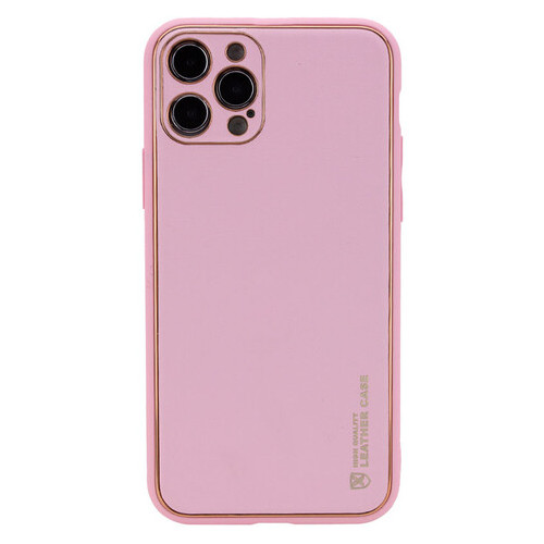 Шкіряний чохол Epik Xshield Apple iPhone 13 Pro (6.1) Рожевий / Pink фото №1