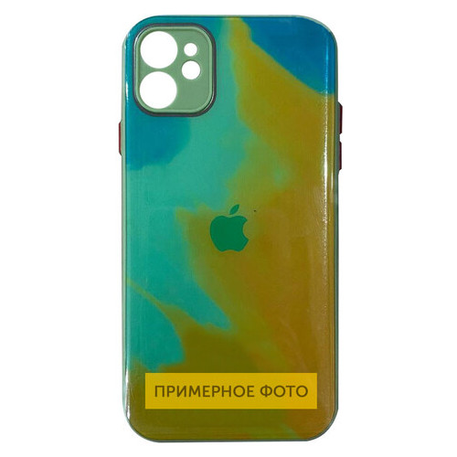 Чохол Epik TPU Glass Impasto abstract для Apple iPhone 11 Pro Max (6.5) Yellow green фото №1