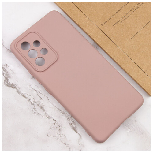 Чохол Epik Silicone Cover Lakshmi Full Camera (A) Samsung Galaxy A73 5G Рожевий / Pink Sand фото №4
