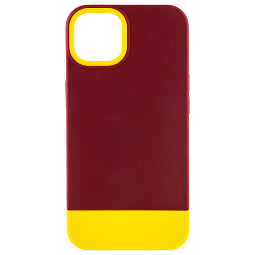 Чохол Epik TPU PC Bichromatic Apple iPhone 11 (6.1) Brown burgundy / Yellow фото №1