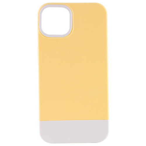 Чохол Epik TPU PC Bichromatic Apple iPhone 11 Pro Max (6.5) Creamy-yellow / White фото №1