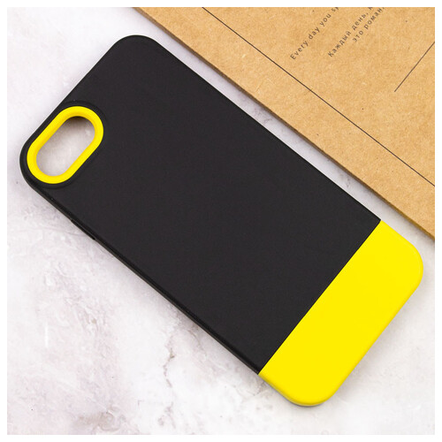 Чохол Epik TPU PC Bichromatic Apple iPhone 7 / 8 / SE (2020) (4.7) Black / Yellow фото №4