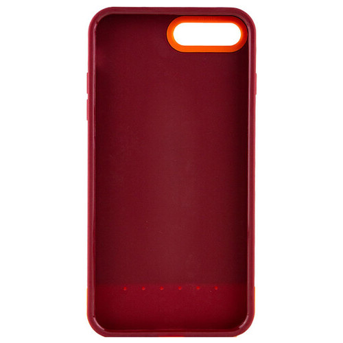 Чохол Epik TPU PC Bichromatic Apple iPhone 7 plus / 8 plus (5.5) Brown burgundy / Orange фото №2